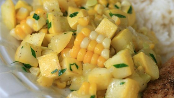 How To Make Yellow Squash and Corn Saute