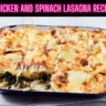 Chicken and Spinach Lasagna Recipe Steps, Ingredients and Nutrition